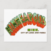 Vintage  Minneapolis Postcard Briefkaart (Voorkant)