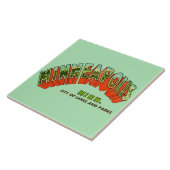 Vintage Minneapolis Postcard Tile Tegeltje (Zijkant)