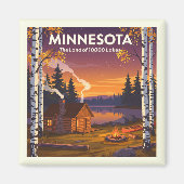 Vintage Minnesota Magneet (Voorkant)