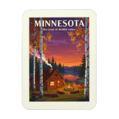 Vintage Minnesota Magneet (Verticaal)