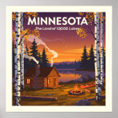Vintage Minnesota Poster (Voorkant)