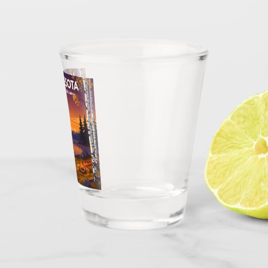 Vintage Minnesota Shot Glas (Rechts)