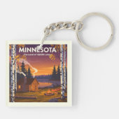 Vintage Minnesota Sleutelhanger (Achterkant)