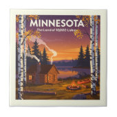 Vintage Minnesota Tegeltje (Voorkant)