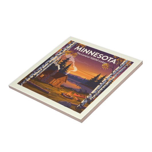 Vintage Minnesota Tegeltje (Zijkant)