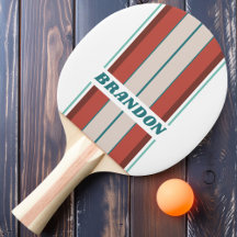 Vintage Mint Regenboog Board Strepen met Naam