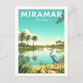 Vintage Miramar Florida Briefkaart (Voorkant)