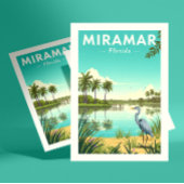 Vintage Miramar Florida Briefkaart