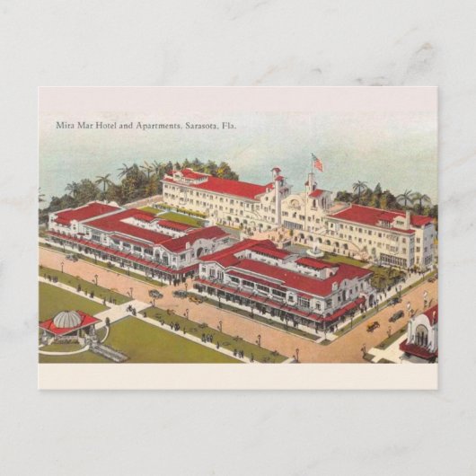 Vintage MiraMar Hotel & Apartments Briefkaart (Voorkant)