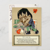 Vintage Miser Postcard Briefkaart (Voorkant / Achterkant)