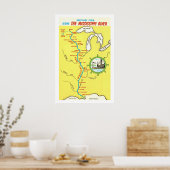 Vintage Mississippi River 20x30 Poster Print (Keuken)
