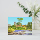 Vintage Missoula Montana Briefkaart (Staand voorkant)