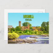 Vintage Missoula Montana Briefkaart (Voorkant / Achterkant)