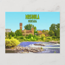 Vintage Missoula Montana Briefkaart