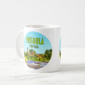 Vintage Missoula Montana Koffiemok (Voorkant links)