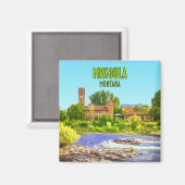 Vintage Missoula Montana Magneet (Voorkant / Achterkant)