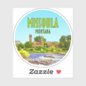 Vintage Missoula Montana Sticker (Vel)