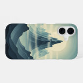 Vintage Mistige Bergen iPhone 16 Hoesje (Achterkant horizontaal)