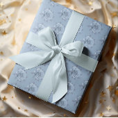 Vintage Misty Blue Roses Gift Decoupage Tissuepapier