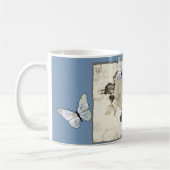 Vintage mit Schmetterlingen Koffiemok (Links)