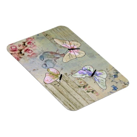 Vintage mit Schmetterlingen Magneet (Rechterzijde)