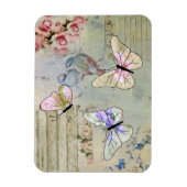 Vintage mit Schmetterlingen Magneet (Verticaal)