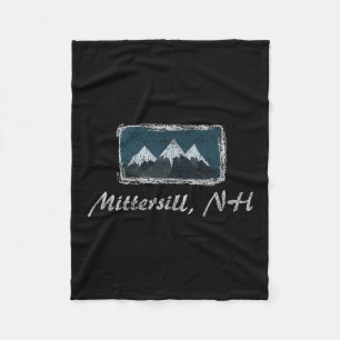 Vintage Mittersill New Hampshire wintersporten Fleece Deken