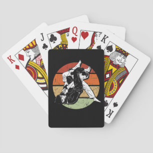 Vintage Mixed Martial Arts Jiu Jitsu Judo Grafisch Pokerkaarten