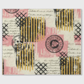 Vintage Mixed-Media Collage - Versleten Papier (Vlak)