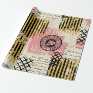 Vintage Mixed-Media Collage - Versleten Papier