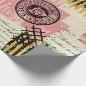 Vintage Mixed-Media Collage - Versleten Papier (Hoek)