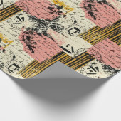 Vintage Mixed-Media Collage - Versleten Papier (2) (Hoek)