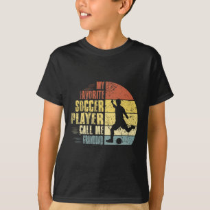 Vintage M'n Favoriete Voetbalspeler Noemt Me Opa T-shirt