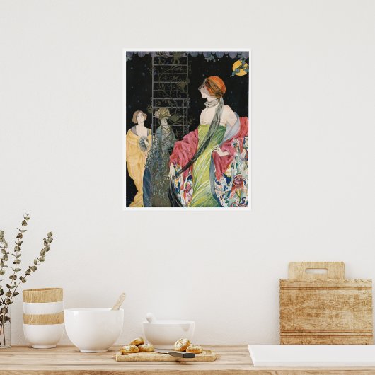 Vintage Mode Adverteren Poster (Keuken)