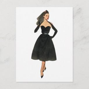 Vintage Mode Afbeelding Briefkaart