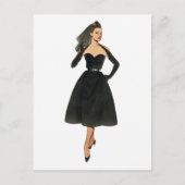 Vintage Mode Afbeelding Briefkaart (Voorkant)