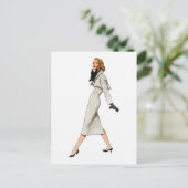 Vintage Mode Afbeelding Briefkaart (Staand voorkant)