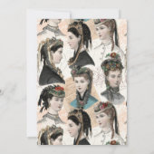 Vintage Mode Ball Retro Mode Show Kaart (Achterkant)