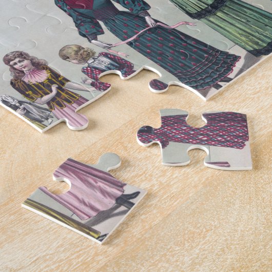 Vintage Mode Bord Puzzle Legpuzzel (Zijkant)