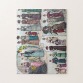 Vintage Mode Bord Puzzle Legpuzzel (Verticaal)