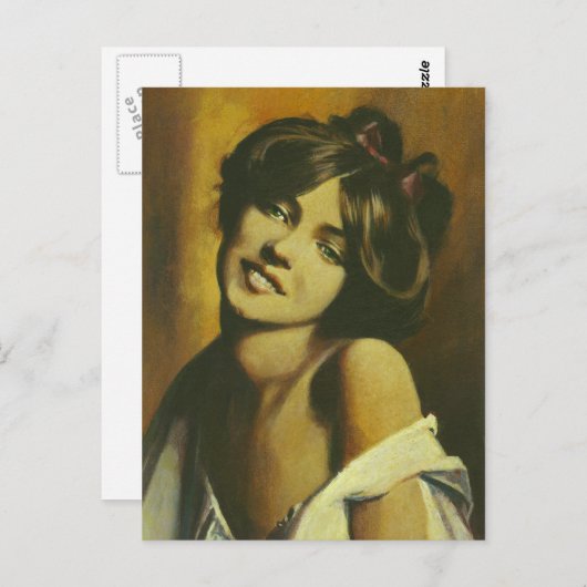 Vintage Mode Briefkaart (Voorkant / Achterkant)