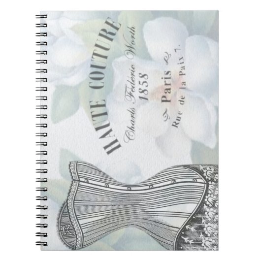 Vintage Mode Haute Couture Notitieboek (Voorkant)