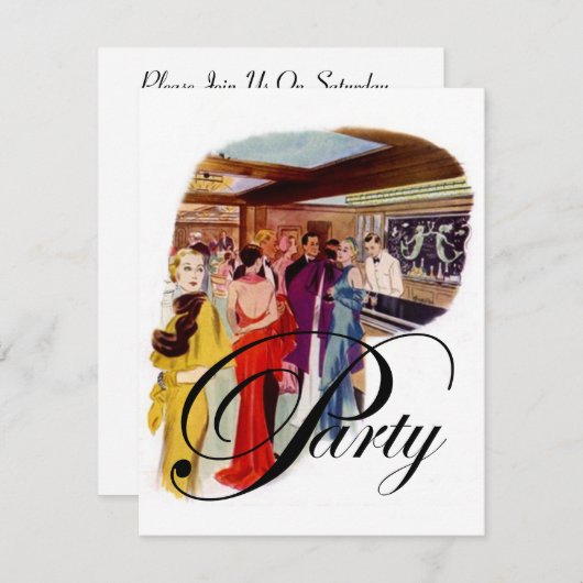 Vintage mode kaart (Voorkant / Achterkant)