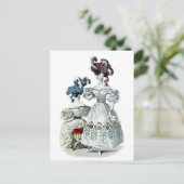 Vintage: Mode Parijs 1830 Briefkaart (Staand voorkant)