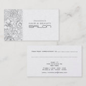 Vintage Mode Salon Appointment Visitekaartje Afsprakenkaartje (Voorkant / Achterkant)