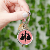 Vintage Mode Silhouet Sleutelhanger (Hand)