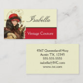 Vintage Mode Visitekaartje (Voorkant / Achterkant)