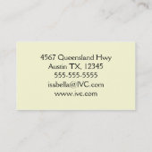 Vintage Mode Visitekaartje (Achterkant)