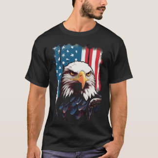 vintage modern kreativ retro adler usa t-shirt