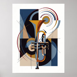 Vintage Moderne Jazz Poster